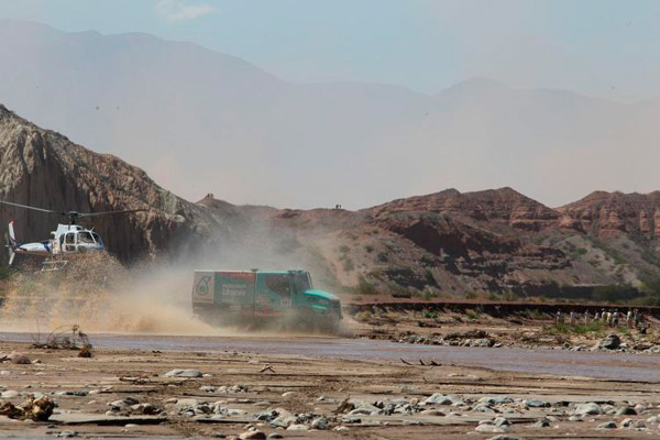 Gerard de Rooy DAKAR etappe zes splash