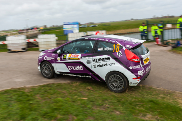 Heijdens rally Ford Fiesta Sport action