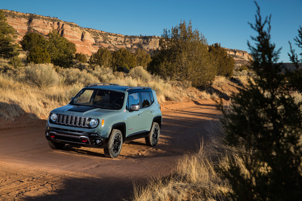 Jeep Renegade grey action