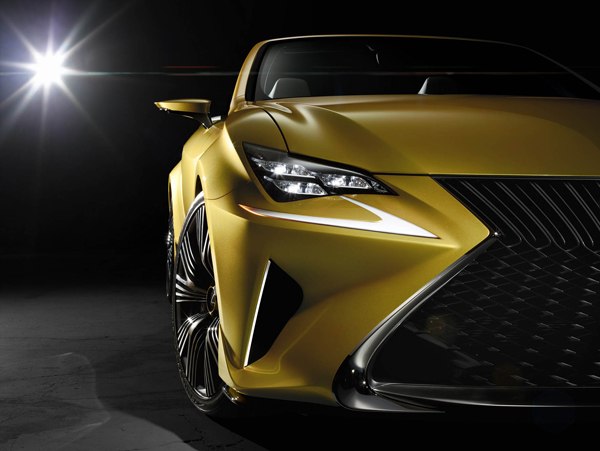 Dakloos genieten Lexus LF-C2 Concept front detail