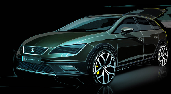 SEAT Leon X-PERIENCE Paris sketch dark