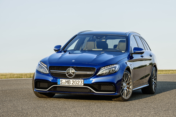 Mercedes-Benz AMG C 63 blue 3kw front