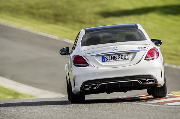 Mercedes-Benz AMG C 63 white back