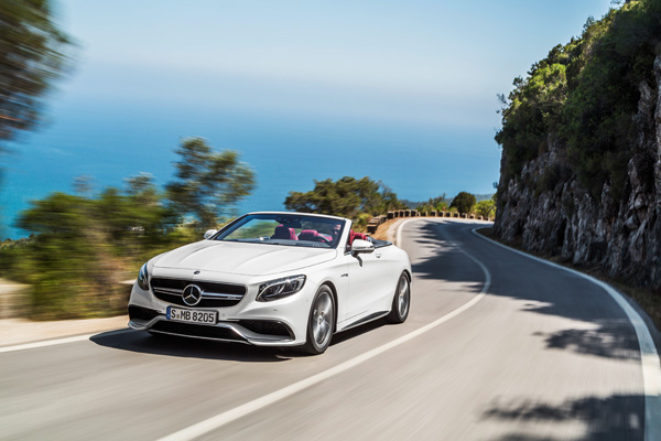 Nieuwe Mercedes-Benz S-Klasse Cabrio wit