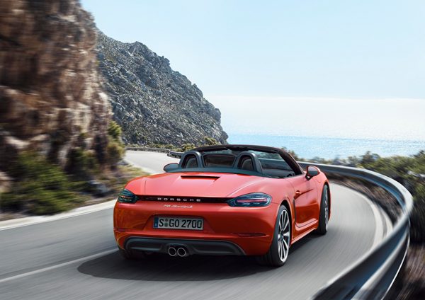 Porsche 718 boxster orange 3kwback dyn