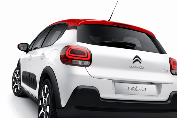 Nieuwe Citroen C3 back detail