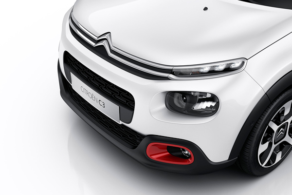 Nieuwe Citroen C3 front detail