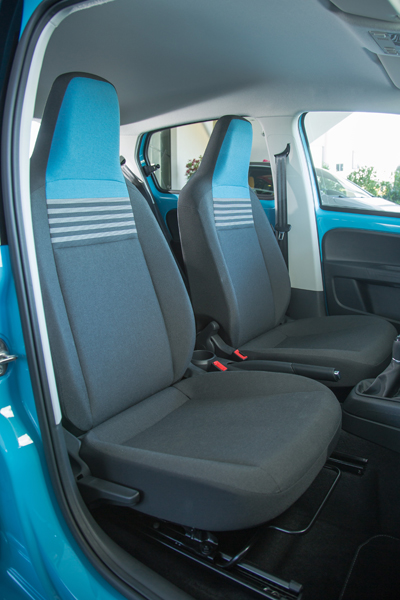 Nieuwe VW up interieur frontseats