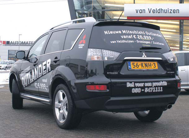 Mitsubishi Outlander 2010 testverslag achterkant