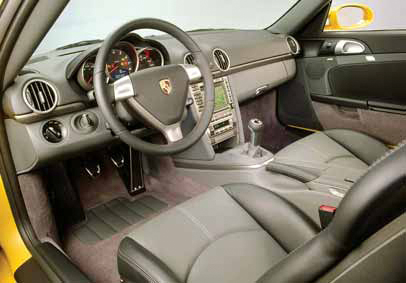 Porsche Cayman test interieur