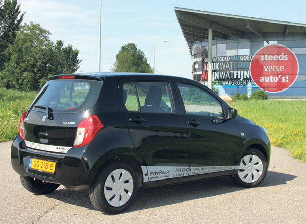 Suzuki Celerio test achterkant