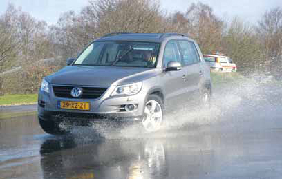 Volkswagen Tiguan 2.0 TDI test slipvlak