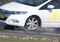 Honda Insight Hybrid test slipvlak