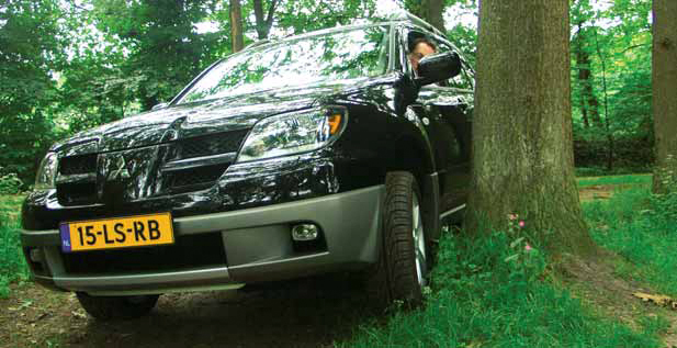 Mitsubishi Outlander 2003 testverslag offroad