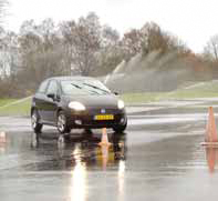 Fiat Grande Punto test slipvlak