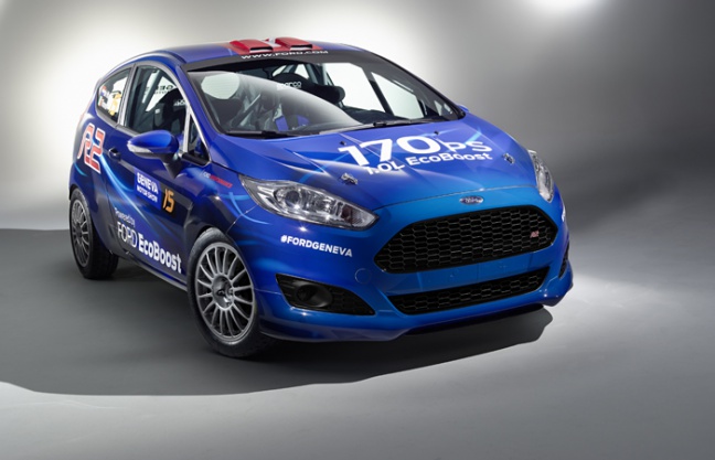 Ford presenteert geheel nieuwe Fiesta R2 rallyauto met 1 liter EcoBoost motor op Autosalon van Genève