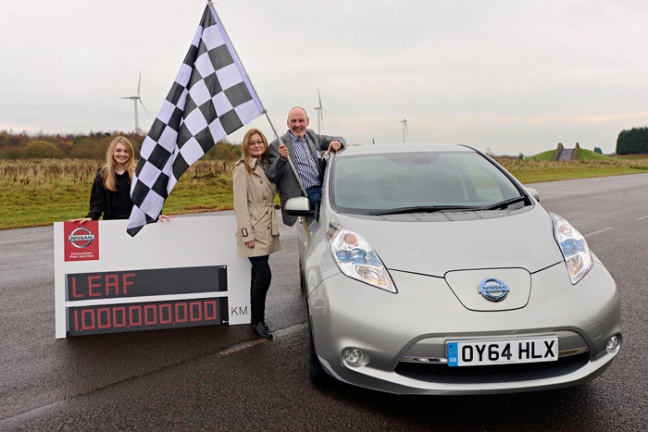 Nissan LEAF-rijders passeren mijlpaal van miljard elektrisch gereden kilometers